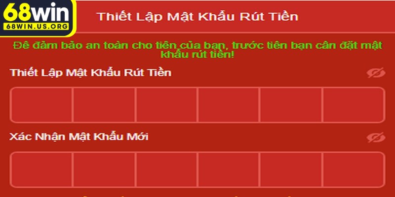 Hướng dẫn các bước rút tiền 68WIN nhanh chóng, an toàn